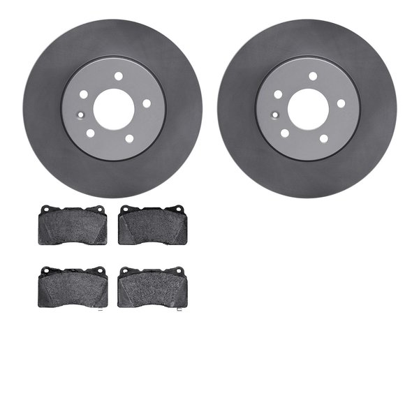 Dynamic Friction Co 4302-46015, Geospec Rotors with 3000 Series Ceramic Brake Pads, Silver 4302-46015
